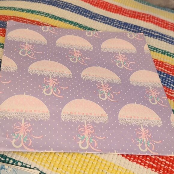 MCM Vintage 60s 70s wedding bridal shower wrapping paper‎ lot  bride floral - Picture 10 of 14